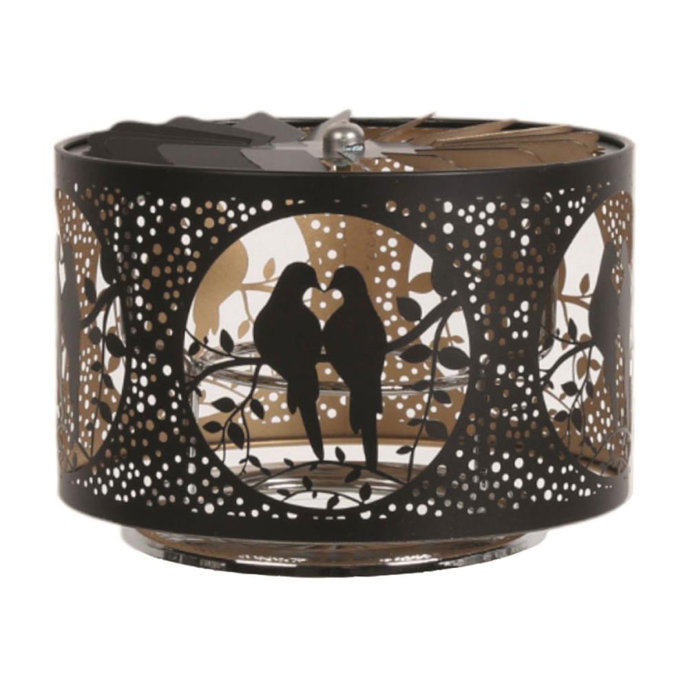 Aroma Silhouette Black & Gold Carousel Doves Shade  Extra Image 1